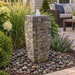 Stoned Urn Fountain Kit - FNT2338 Lifestyle Image --AI