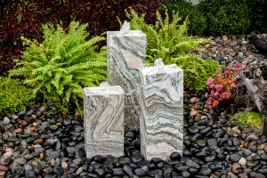 Pink Marble Fountain - 4 Sides Smooth Pink Marble Fountain - 4 Sides Smooth