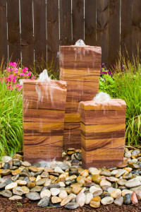 Fountains Triple Salt River Sandstone Fountain Kit Fountains Triple Salt River Sandstone Fountain Kit