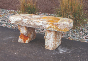 45" Yellow Onyx Bench 45" Yellow Onyx Bench