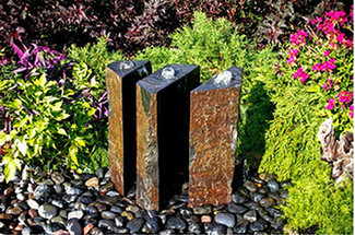 Captivating Contrasts: Blending Modern Design with Natural Elegance Using Basalt Column Fountains