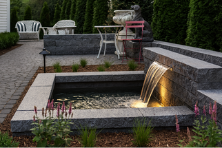 Why We Love the Look and Feel of a Retaining Wall Waterfall