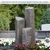 Extra Tall GFRC Faux "Basalt" Column Fountain Kit in Dapple Gray with heights listed.