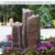 Tall Triple GFRC Faux "Basalt" Column Fountain Kit in Chestnut Brown - with heights listed