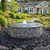 Round Yoshida Pooling Fountain - AI image example front yard