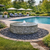 Round Yoshida Pooling Fountain - AI image example poolside