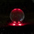 14-inch crystal sphere lit in red