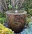 Single Brass Metal Vessel Urn makes a beautiful fountain in a small space