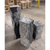 Left Back view: Five natural black flower granite fountain columns