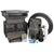 Blue Thumb DIY Small 20-inch pond-less waterfall kit with cascade box, pump, Canyon Matrix reservoir, liner and finished waterfall example