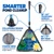 Laguna PT818 collapsible pond net with triangular coarse-mesh head and telescopic handle - Key Features
