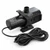 Black IllumiFlow pond pump with coiled power cord and three-prong grounded plug