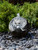 Fountains 20" Black Flower Granite Sphere Fountain