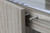 close up of cabinet door soft close system