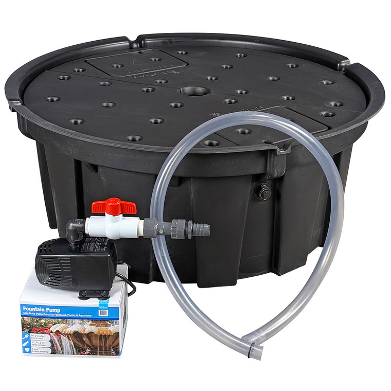 Bubbling Boulder Water Reservoirs - Basins Fountain Conversion Kit - 36" Basin