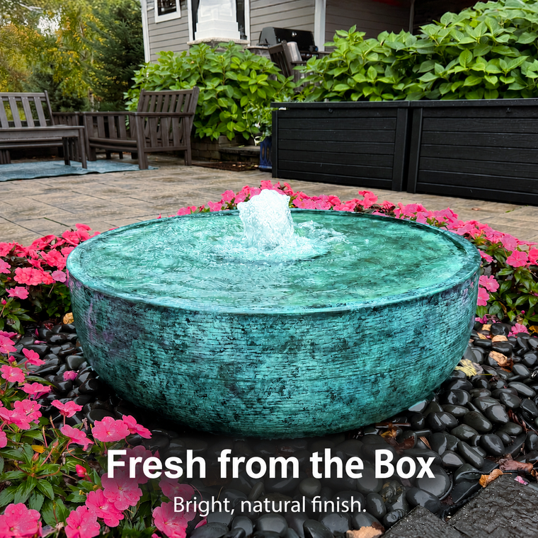 Brass Patina Reflection Bowl Fountain Kit Fresh Out of The Box