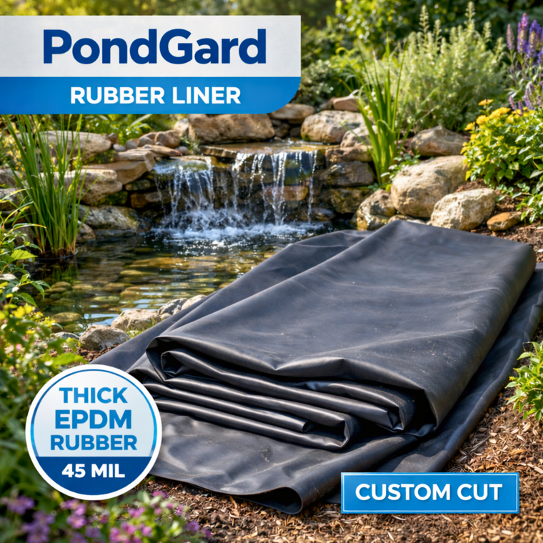 PondGard Rubber Liner - Custom Cut -EDPM Rubber Liner
