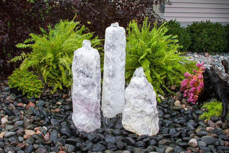 Fountains Lilac Chiseled Fountain