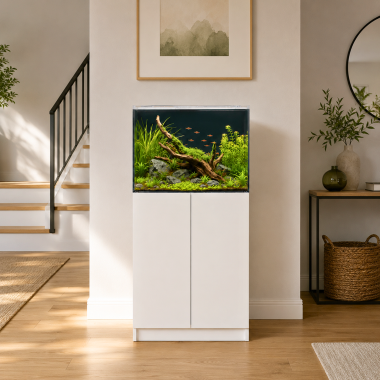 24" Wide Acrylic Fresh Aquarium + 30"H Cabinet