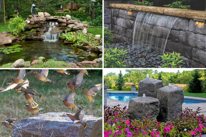 Types of Water Features From Fountains to Waterfalls to Ponds—Choosing