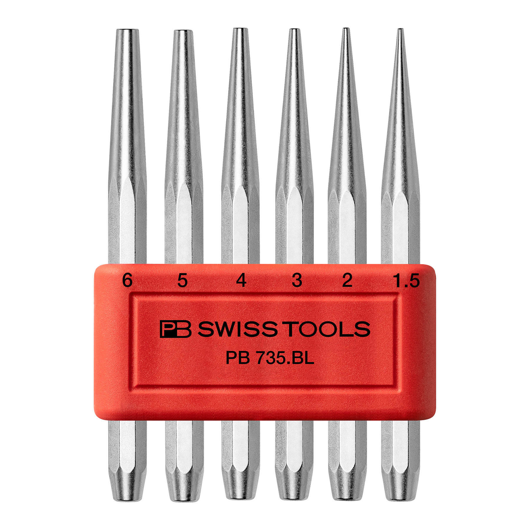 PB Swiss Parallel Pin Punch Set, 6 pcs (PB 750.BL) - DRPD