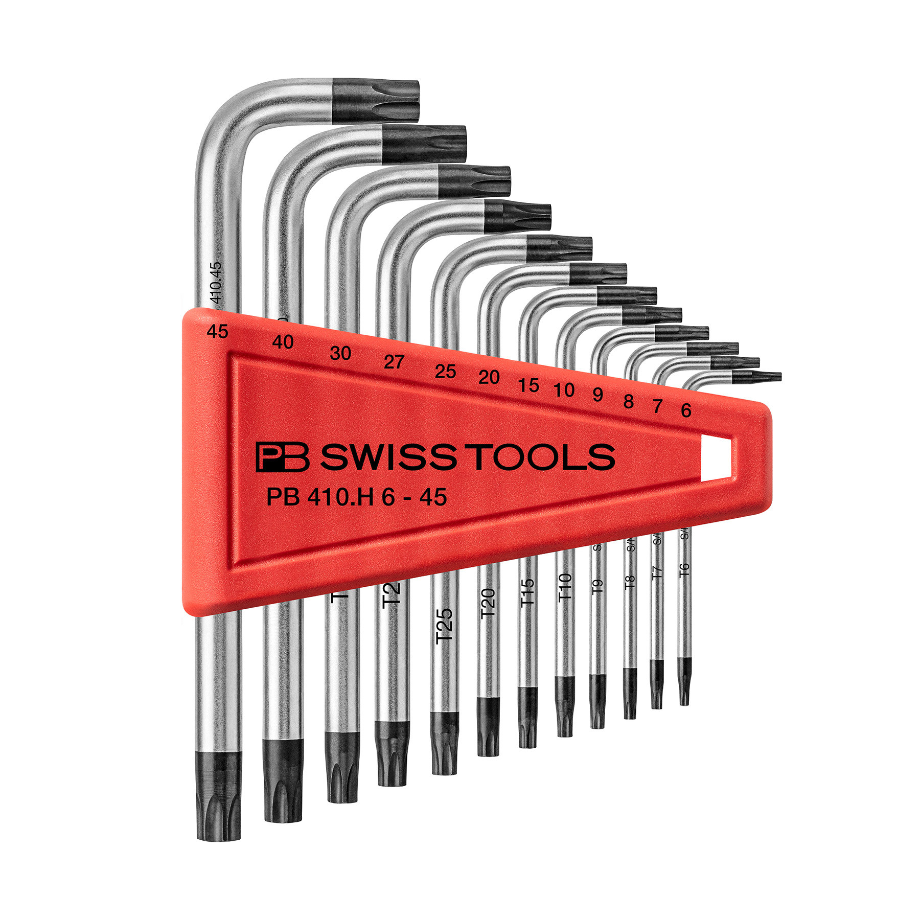 PB Swiss L-Key Set, Torx®, T6-T45 (PB 410.H 6-45) - DRPD