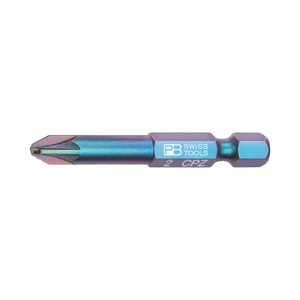PB Swiss 1/4" Bits, E6, Combination Pozidriv/Slotted (PB E6.180)