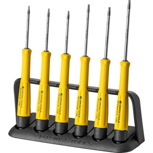 PB Swiss ESD Precision Screwdriver Set, Torx®, 6 pcs w/ Storage Rack (PB 8643.ESD) PB Swiss ESD Precision Screwdriver Set, Torx®, 6 pcs w/ Storage Rack (PB 8643.ESD)