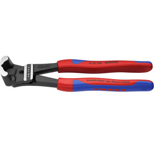 KNIPEX High-Leverage Bolt End Cutting Nippers, Multi-Component, 8" (61 02 200)