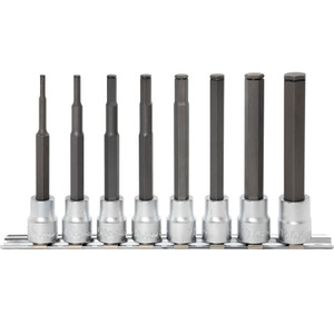 Ko-ken 3/8" Bit Socket Set, Hex, Nut Grip, 100 mmm Long, 8 pcs (RS3015M/8-L100) Ko-ken 3/8" Bit Socket Set, Hex, Nut Grip, 100 mmm Long, 8 pcs (RS3015M/8-L100)