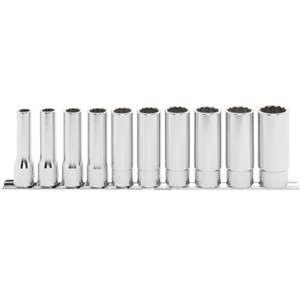Ko-ken 1/2" Socket Set, 12-Point Deep SAE, 10 pcs (RS4305A/10) Ko-ken 1/2" Socket Set, 12-Point Deep SAE, 10 pcs (RS4305A/10)