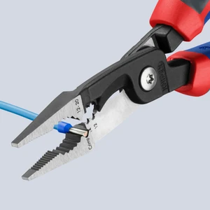KNIPEX 6-in-1 Electrical Installation Pliers, Comfort-Grip, 8" (13 82 8)