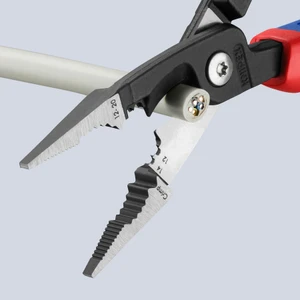 KNIPEX 6-in-1 Electrical Installation Pliers, Comfort-Grip, 8" (13 82 8)