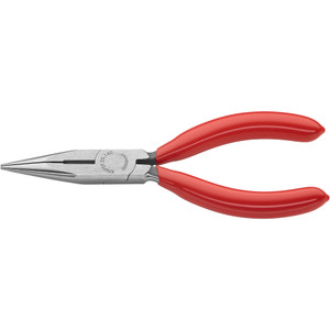 KNIPEX Long Nose Pliers, Snipe Nose w/ Side Cutter, 5–1/2" (25 01 140)