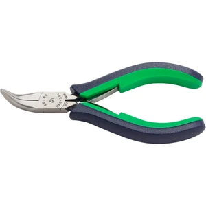 KEIBA Pro-Hobby Chain Nose Pliers, Smooth Jaws, 60° Bend, Multi-Component, 4-3/4" (HBC-D04)