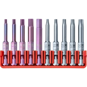 PB Swiss 1/4" Bit Set, E6, Hex / Torx®, 10 pcs (PB E6.704 CN)