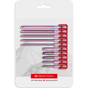 PB Swiss 1/4" Bit Set, E6, Hex w/ Ball End, Assorted Length, 10 pcs (PB E6.714 CN)