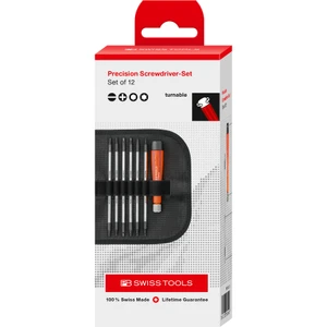 PB Swiss Precision Interchangeable Blade Screwdriver Set, 7 pcs w/ Roll-Up Case (PB 513.CBB)