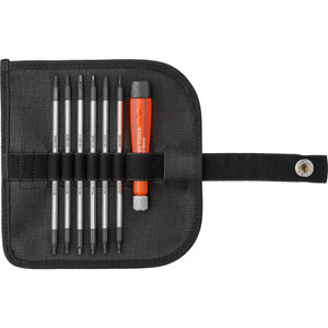 PB Swiss Precision Interchangeable Blade Screwdriver Set, 7 pcs w/ Roll-Up Case (PB 513.CBB)