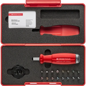 PB Swiss MecaTorque Torque Screwdriver Set, 1.0–5.0 Nm, w/ ToolBox & 16 Bits (PB 8321.Set B3)
