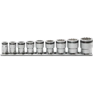 Ko-ken 1/4" Socket Set, 12-Point SAE, Nut Grip, 9 pcs (RS2455AS/9)
