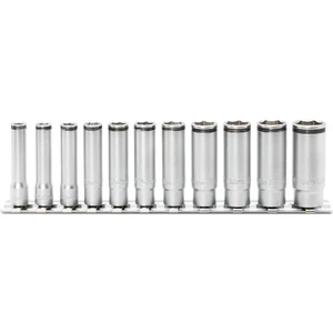 Ko-ken 1/4" Socket Set, 6-Point Deep, Nut Grip, 11 pcs (RS2350M/11)