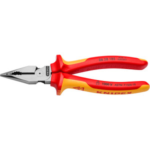 KNIPEX Needle Nose Combination Pliers, VDE Insulated, 7-1/4" (08 28 185 US)