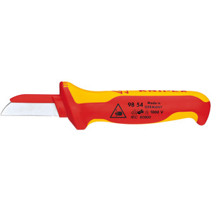KNIPEX Cable Knife, VDE Insulated, 7–1/4" (98 54)