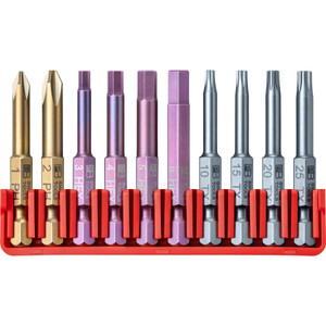 PB Swiss 1/4" Bit Set, E6, Phillips / Hex / Torx®, 10 pcs (PB E6.700 CN)