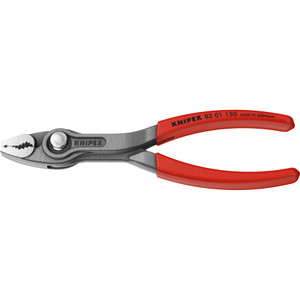 KNIPEX TwinGrip Slip Joint Pliers, 6" (82 01 150)