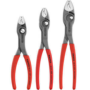 KNIPEX TwinGrip Slip Joint Pliers Set, 3 pcs (00 20 06 US4)