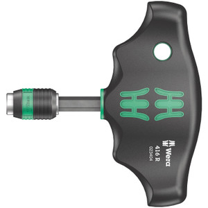 Wera Kraftform Kompakt T-Handle Bit Driver, Rapidaptor (416 R)
