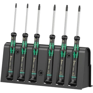 Wera Kraftform Micro Precision Screwdriver Set, Torx®, 6 pcs w/ Storage Rack (2067/6 BO)