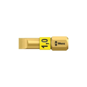 Wera 1/4" Bits, C6, BiTorsion Diamond Coated, Slotted (800/1 BDC)